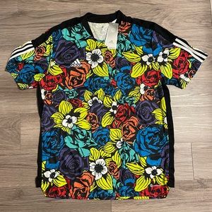 Adidas Mens Originals Tiro Soccer Floral Polyester Jersey Shirt (HC3929) Size L